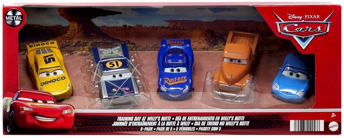 DISNEY PIXAR CARS - TRAINING DAY AT WILLY'S BUTTE 5 PACK - Toyworld Frankston