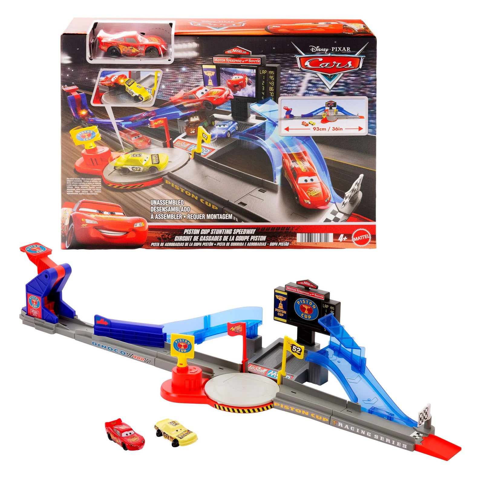 DISNEY PIXAR CARS - PISTON CUP STUNTING SPEEDWAY - Toyworld Frankston
