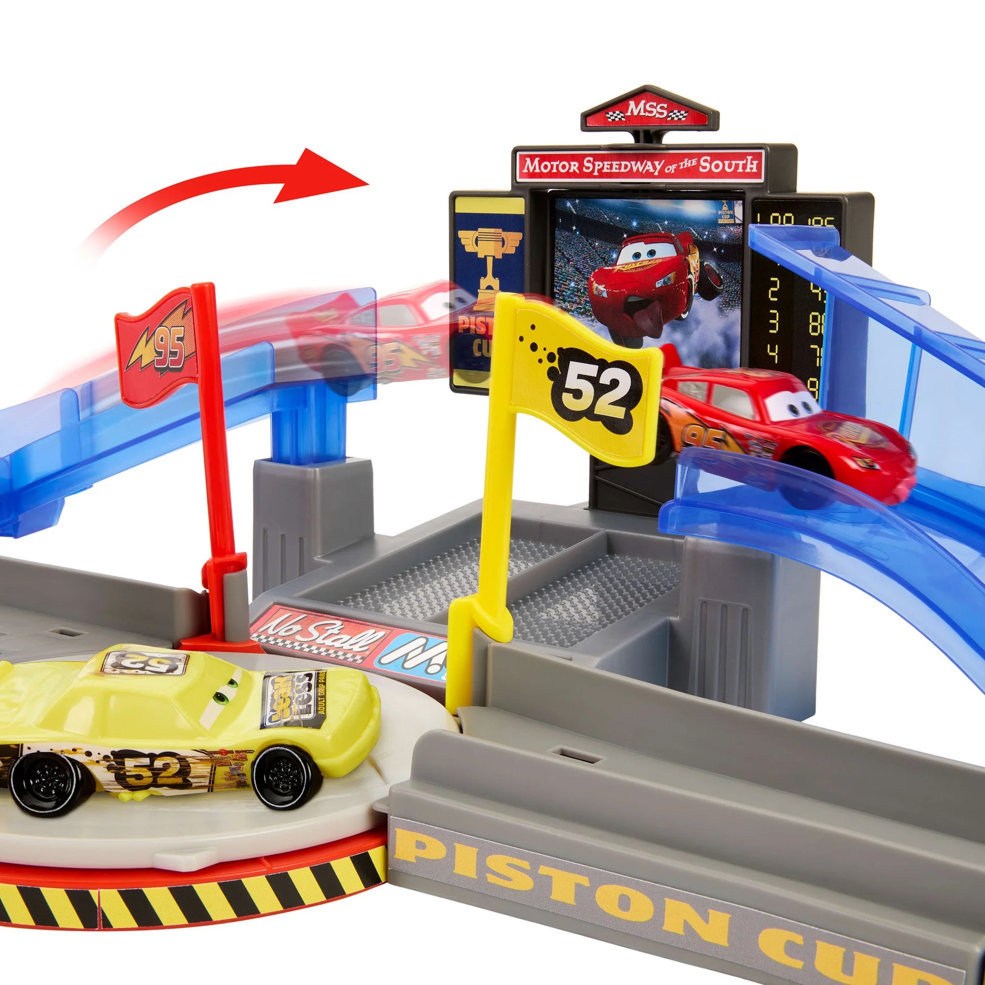 DISNEY PIXAR CARS - PISTON CUP STUNTING SPEEDWAY - Toyworld Frankston