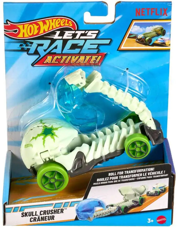HOTWHEELS LETS RACE ACTIVATE - SKULL CRUSHER - Toyworld Frankston