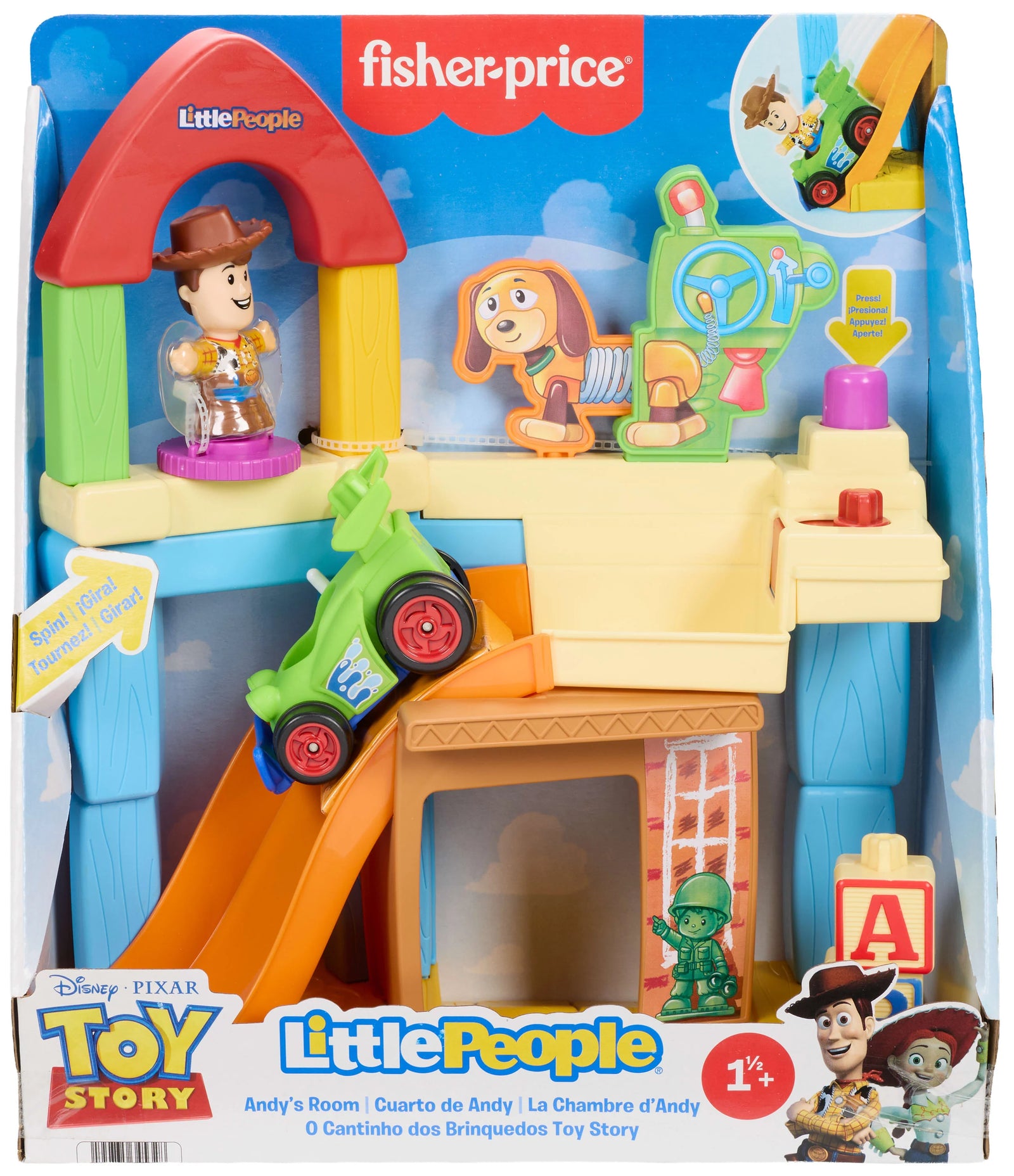 FISHER PRICE LITTLE PEOPLE ANDY'S ROOM PLAYSET - Toyworld Frankston