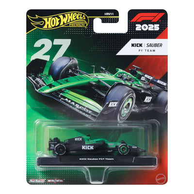 HOT WHEELS PREMIUM FORMULA 1 2025 - KICK SAUBER F1 TEAM #27