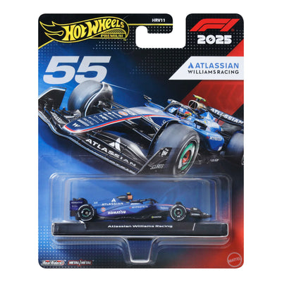 HOT WHEELS PREMIUM FORMULA 1 2025 - ATLASSIAN WILLIAMS RACING #55