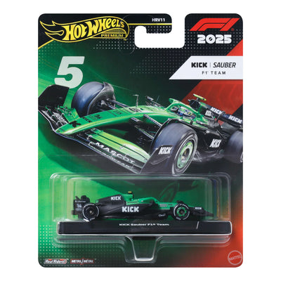 HOT WHEELS PREMIUM FORMULA 1 2025 - KICK SAUBER F1 TEAM #5