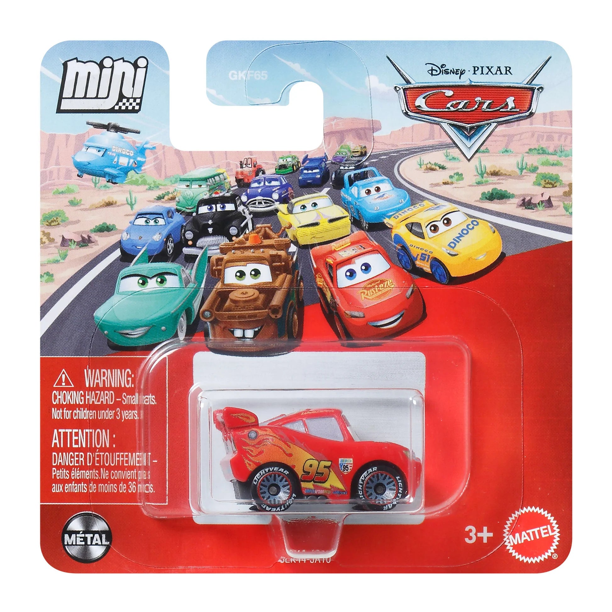 DISNEY CARS MINI RACERS - WORLD GRAND PRIX LIGHTNING MCQUEEN - Toyworld Frankston