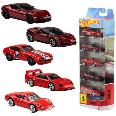 HOT WHEELS 5 PACK - FERRARI