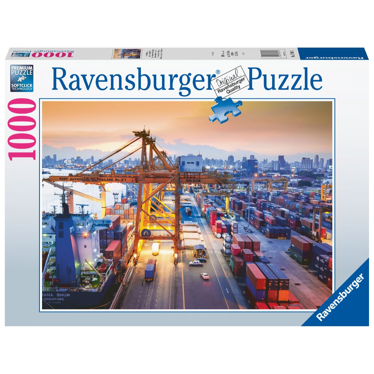RAVENSBURGER - HAMBURG CONTAINER PORT 1000 PC PUZZLE - Toyworld Frankston