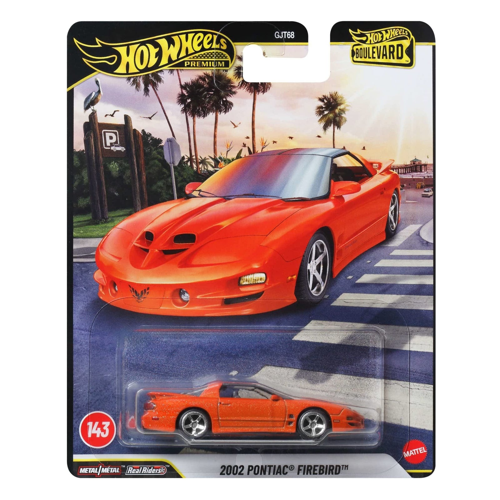 HOT WHEELS PREMIUM BOULEVARD 143 - 2002 PONTIAC FIREBIRD - Toyworld Frankston