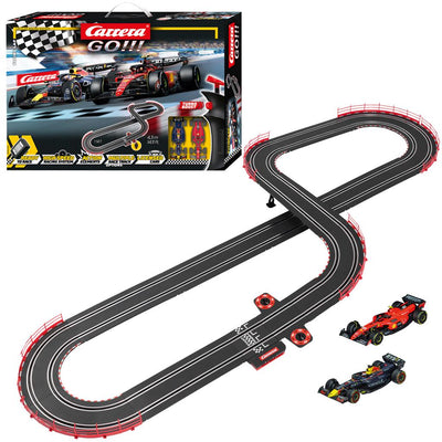 CARRERA GO SLOT CAR SET 1:43 FLYING LAP - F1 FERRARI AND RED BULL - Toyworld Frankston