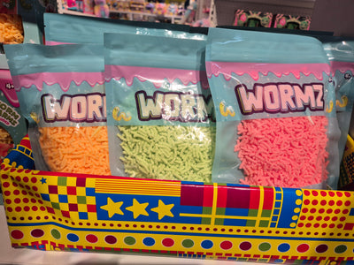 QUICK WORMZ 200G BAG - GREEN PINK OR ORANGE