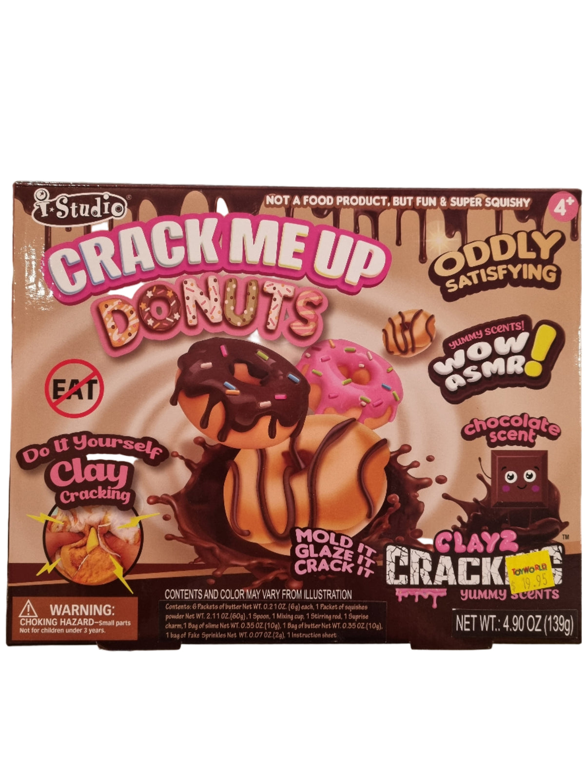 CRACK ME UP CLAYZ CRACKING YUMMY SCENTS - DONUTS