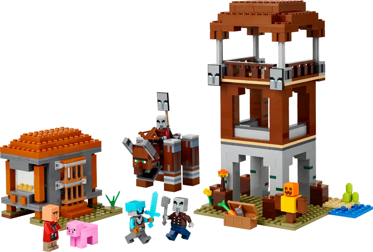 LEGO 21278 MINECRAFT - THE PILLAGER OUTPOST AND RAVAGER