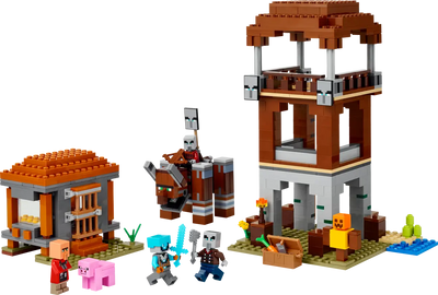 LEGO 21278 MINECRAFT - THE PILLAGER OUTPOST AND RAVAGER