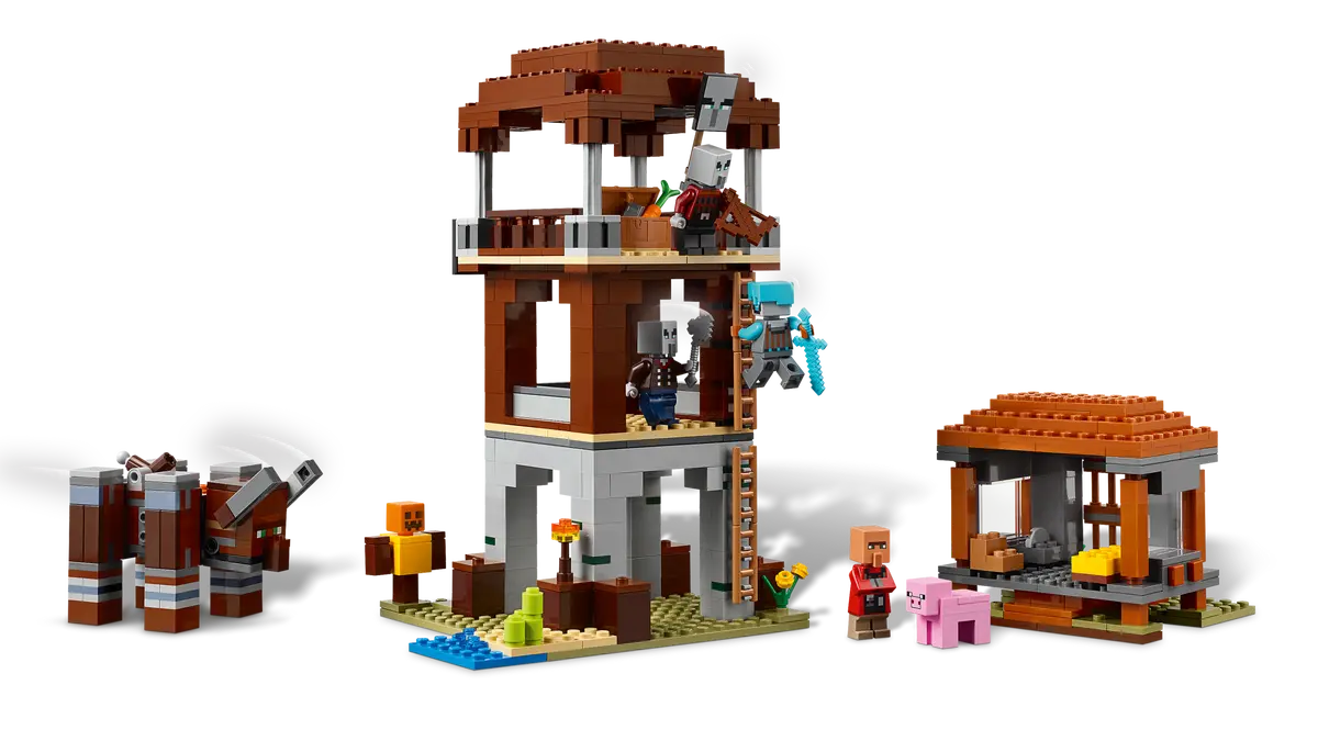 LEGO 21278 MINECRAFT - THE PILLAGER OUTPOST AND RAVAGER