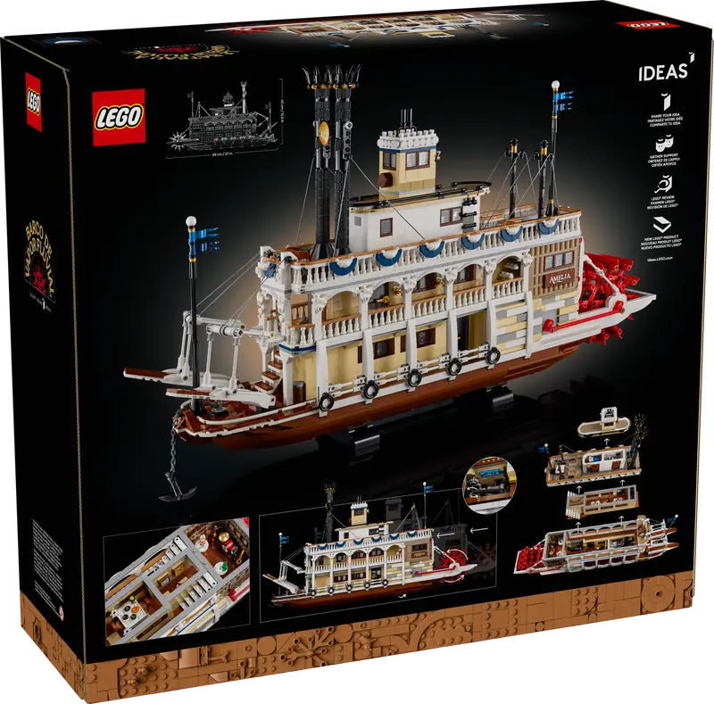 LEGO 21356 IDEAS - RIVER STEAMBOAT - Toyworld Frankston