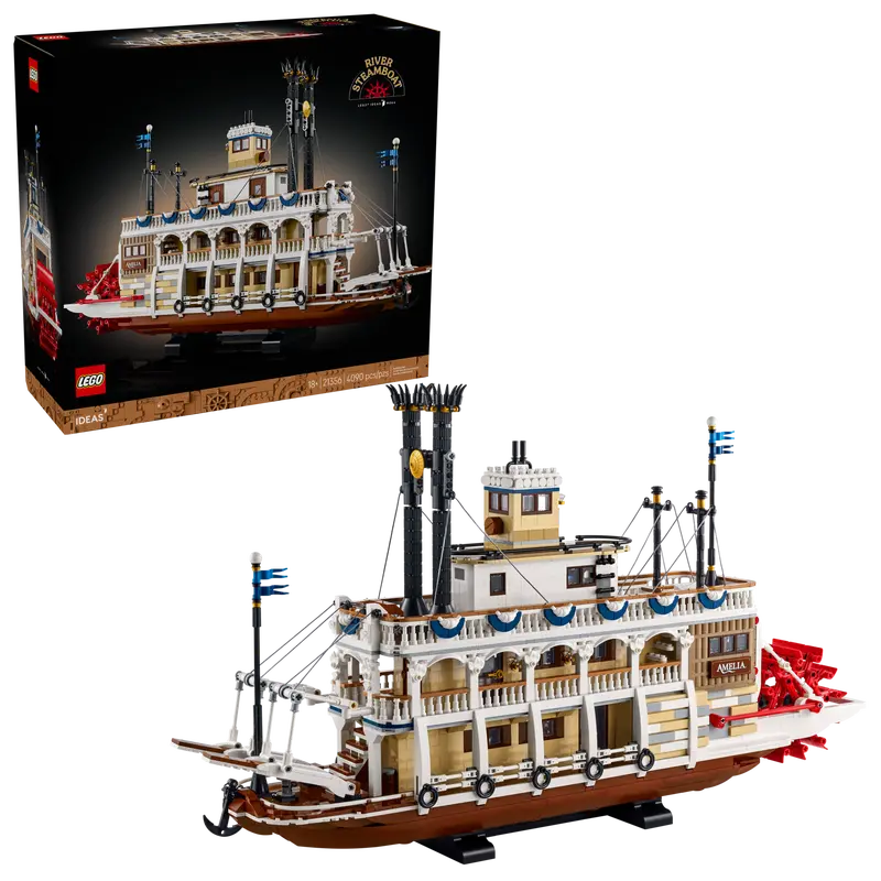 LEGO 21356 IDEAS - RIVER STEAMBOAT - Toyworld Frankston