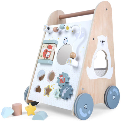 EDUFUN WOODEN MULTI ACTIVITY WALKER - Toyworld Frankston