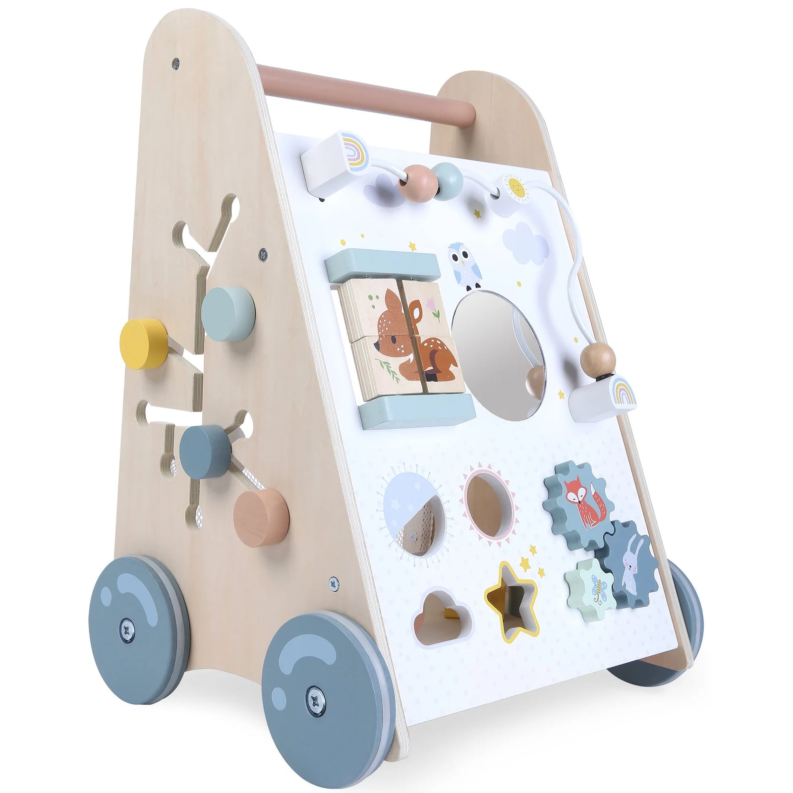 EDUFUN WOODEN MULTI ACTIVITY WALKER - Toyworld Frankston