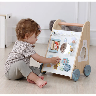 EDUFUN WOODEN MULTI ACTIVITY WALKER - Toyworld Frankston