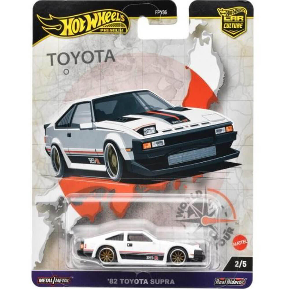 HOT WHEELS PREMIUM WORLD TOUR - '82 TOYOTA SUPRA - Toyworld Frankston