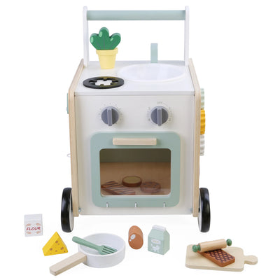 EDUFUN WOODEN PLAY KITCHEN WALKER - Toyworld Frankston