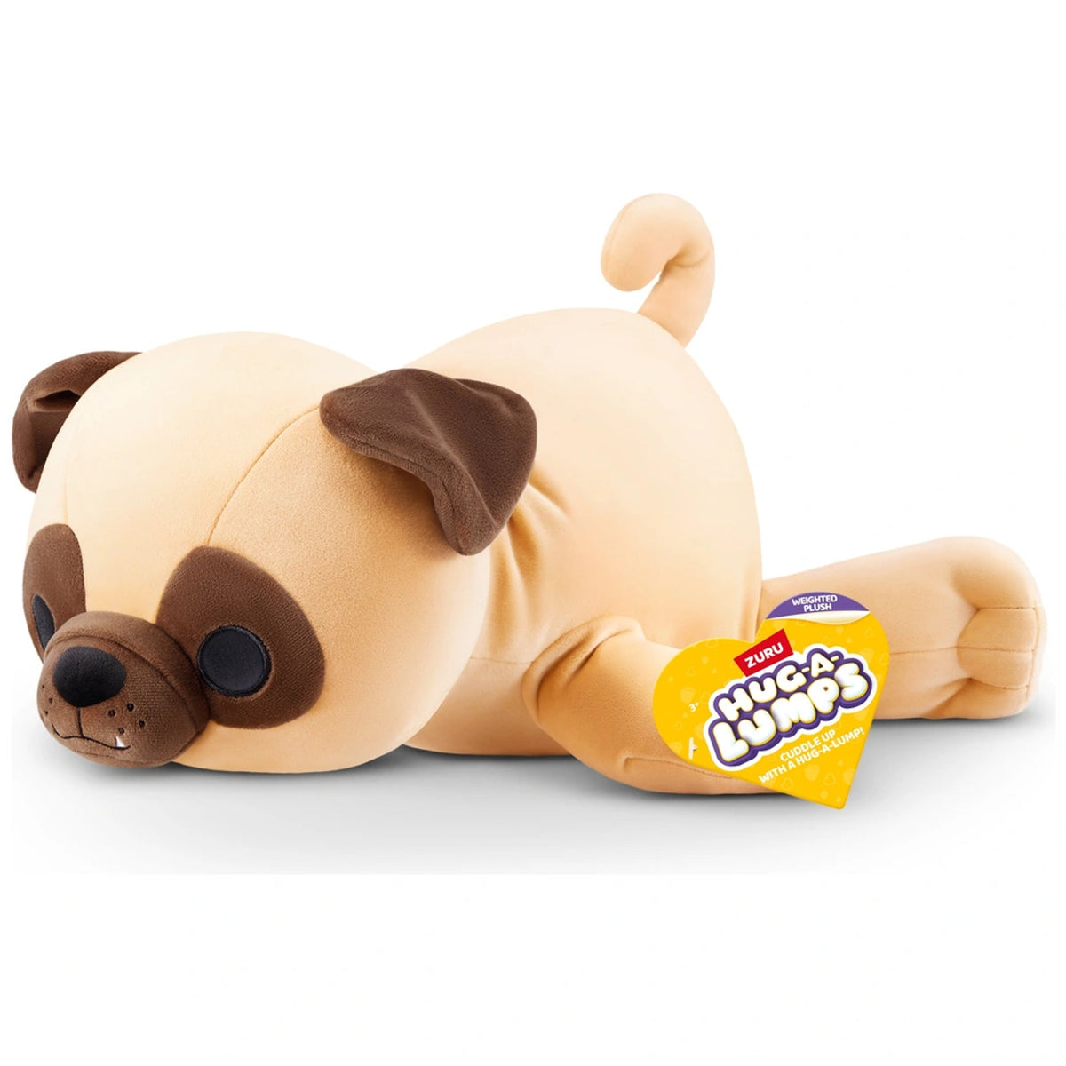 ZURU HUG-A-LUMPS WEIGHTED PLUSH OLLY THE PUG - Toyworld Frankston