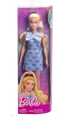 BARBIE FASHIONISTAS #237 BLUE BOW DRESS