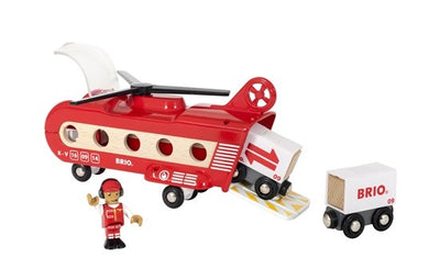 BRIO VEHICLE CARGO TRANSPORT HELICOPTER 8 PCS - Toyworld Frankston