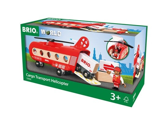 BRIO VEHICLE CARGO TRANSPORT HELICOPTER 8 PCS - Toyworld Frankston
