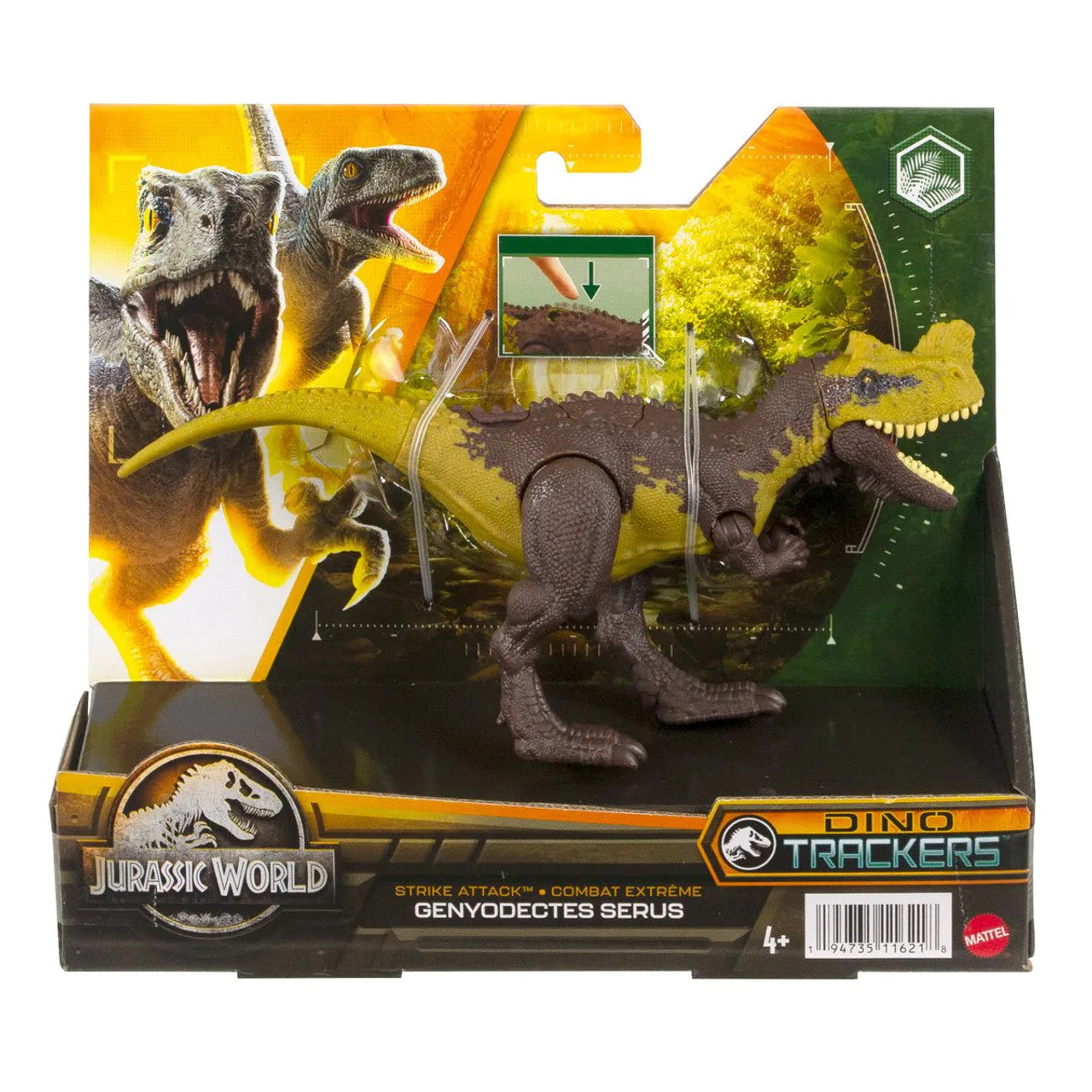 JURASSIC WORLD STRIKE PACK - GENYODECTES SERUS - DINO TRACKER FIGURE - Toyworld Frankston