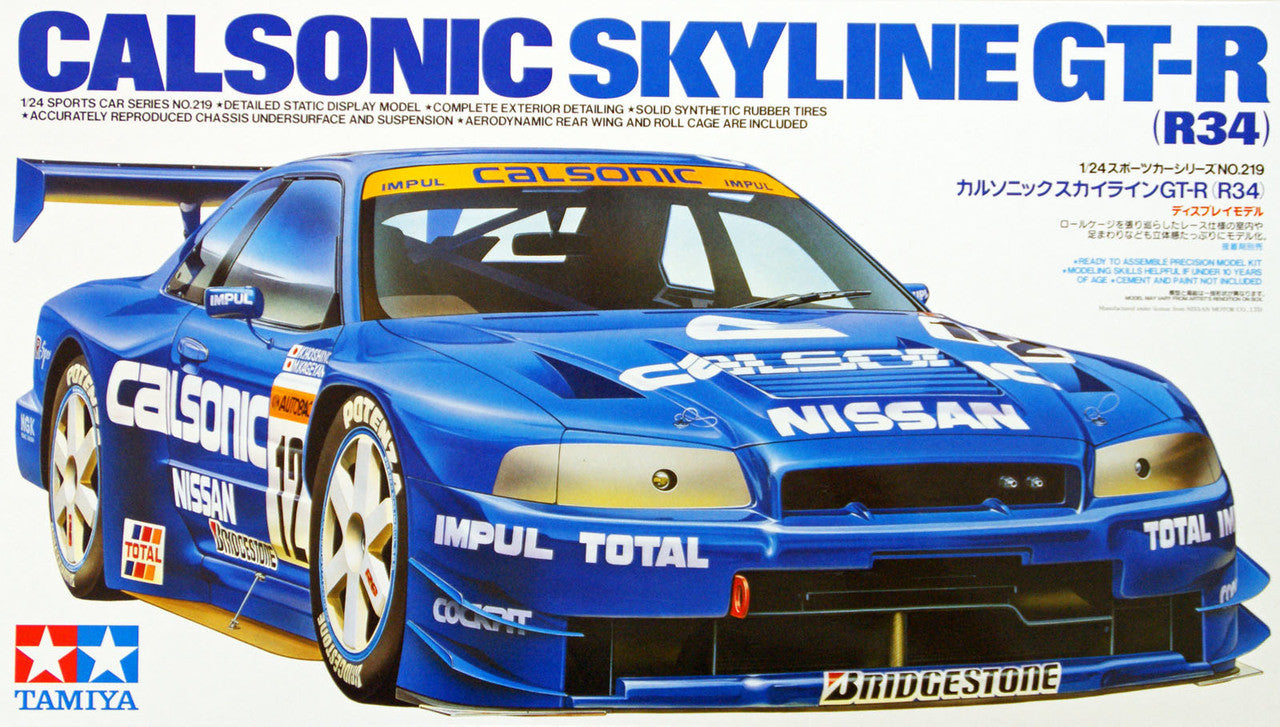 TAMIYA CALSONIC NISSAN SKYLINE GT-R R34 - Toyworld Frankston
