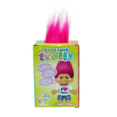 GOOD LUCK TROLLS SINGLE FIGURE - I HEART TROLL - Toyworld Frankston