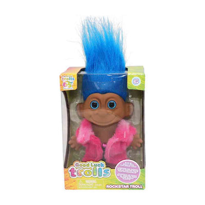 GOOD LUCK TROLLS SINGLE FIGURE - ROCKSTAR TROLL - Toyworld Frankston