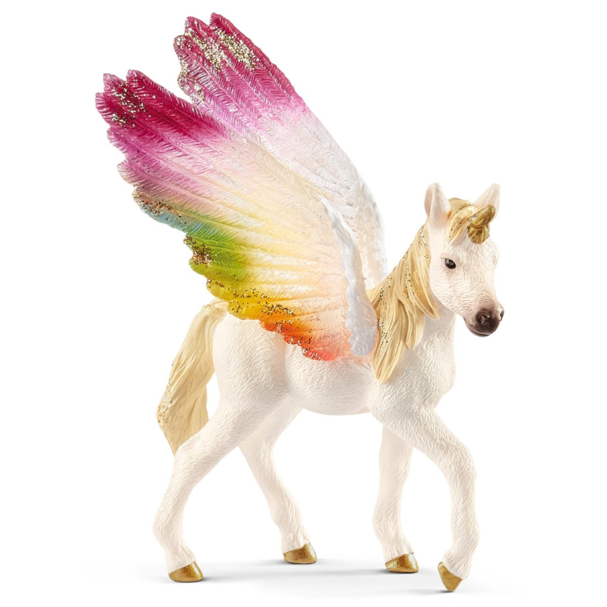 SCHLEICH - WINGED RAINBOW UNICORN FOAL - Toyworld Frankston