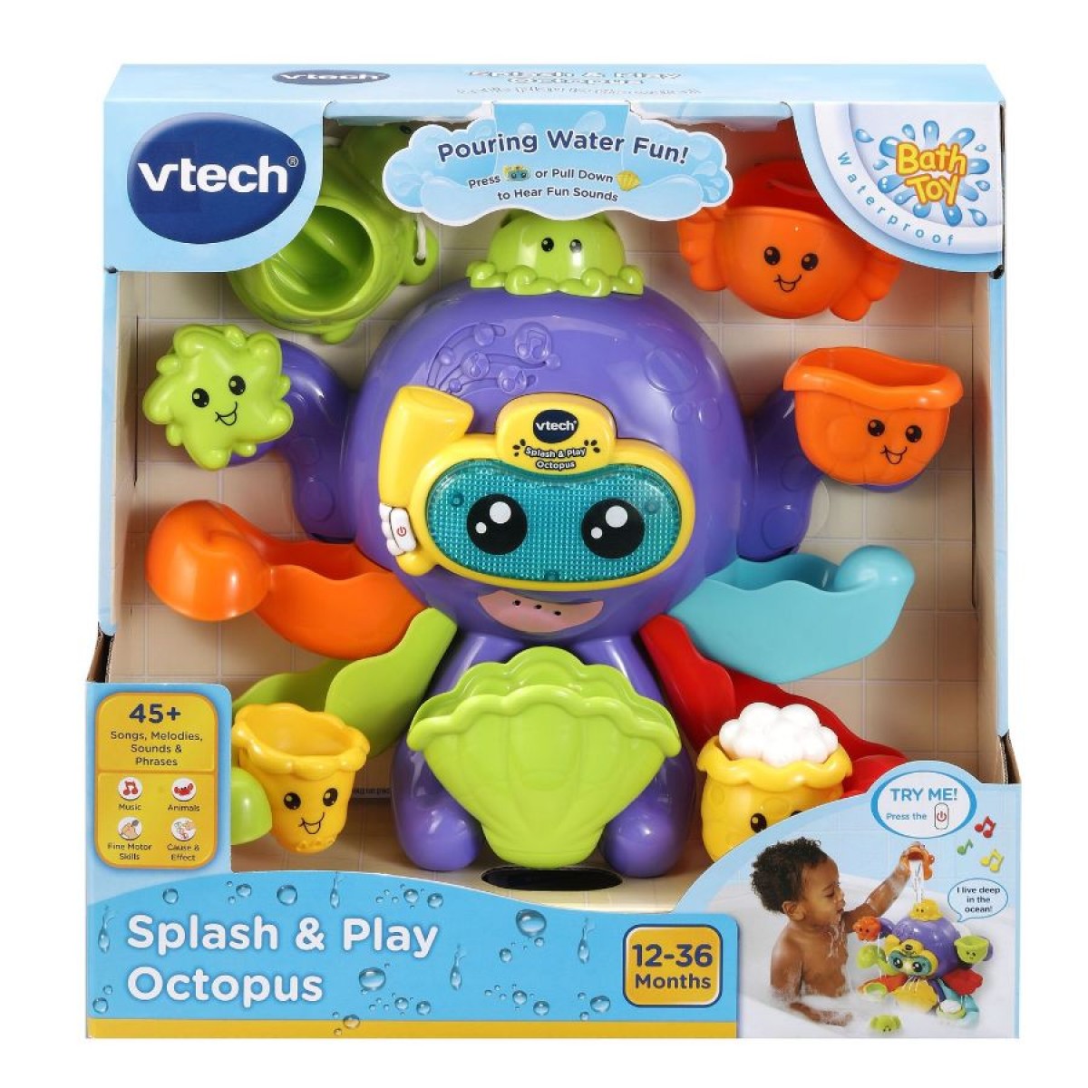 VTECH SPLASHING FUN OCTOPUS - Toyworld Frankston