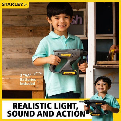 STANLEY JR BATTERY OPERATED HAMMER DRILL - Toyworld Frankston