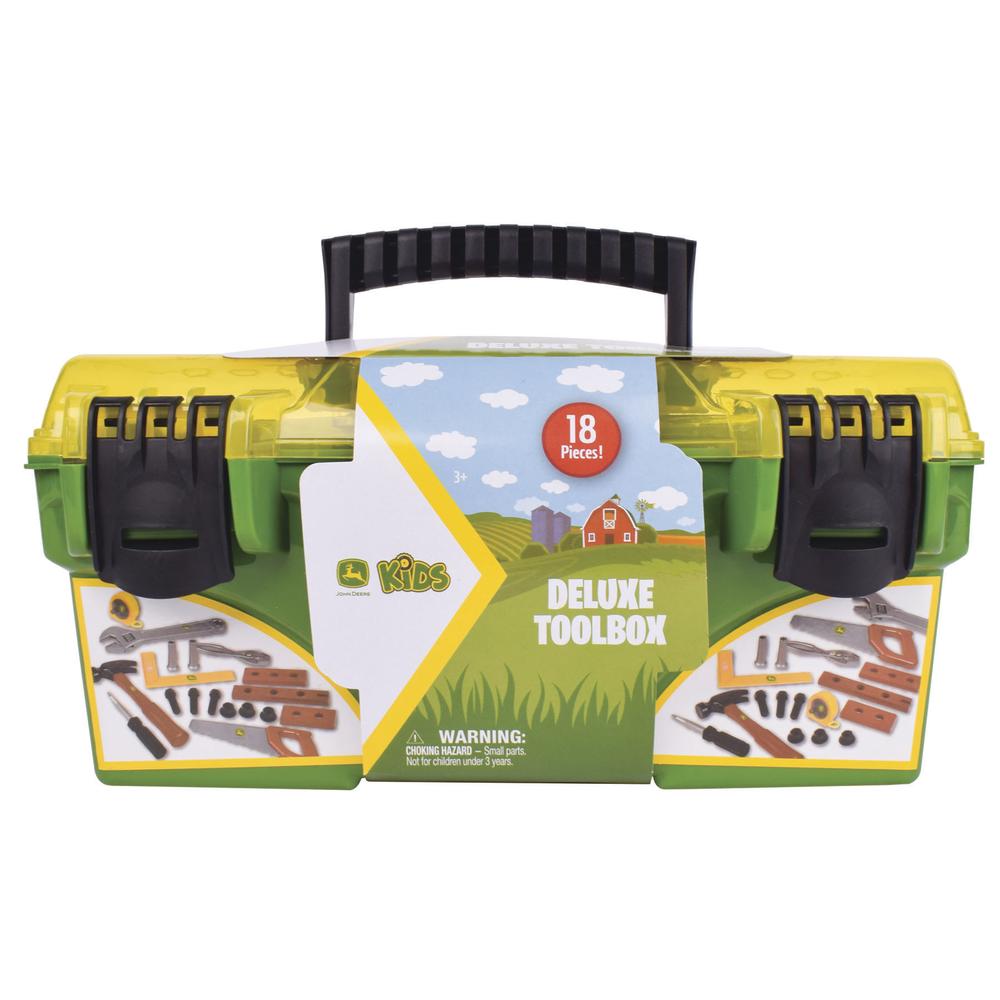 JOHN DEERE DELUXE TOOL BOX 18 PIECE - Toyworld Frankston