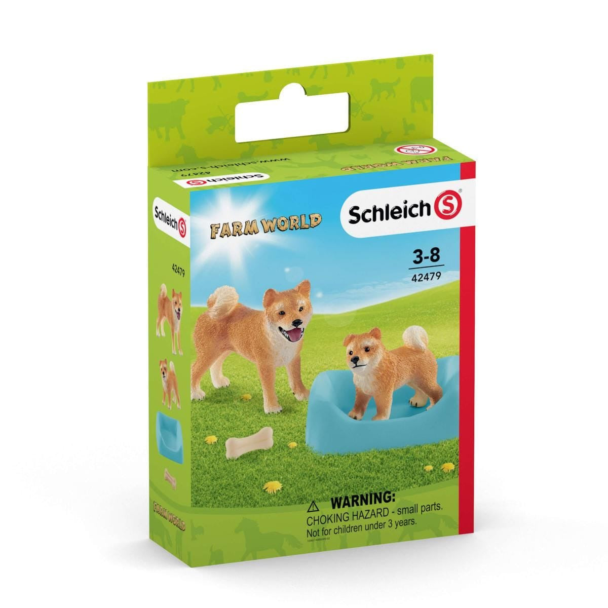 SCHLEICH SHIBA INU MOTHER AND PUPPY - Toyworld Frankston