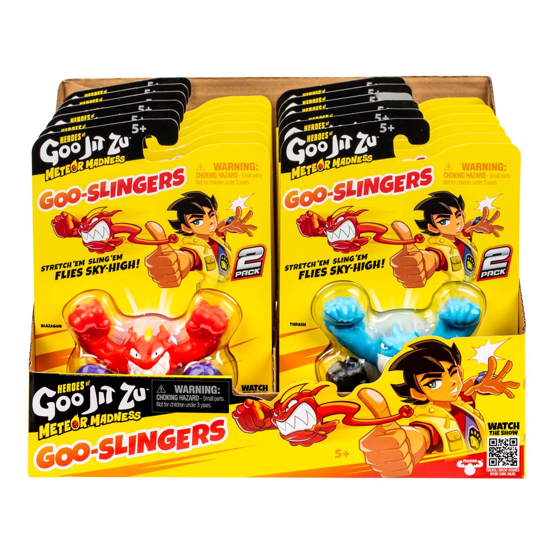 HEROES OF GOO JIT ZU - METEOR MADNESS GOO SLINGERS - 2 PACK ASSORTMENT - Toyworld Frankston