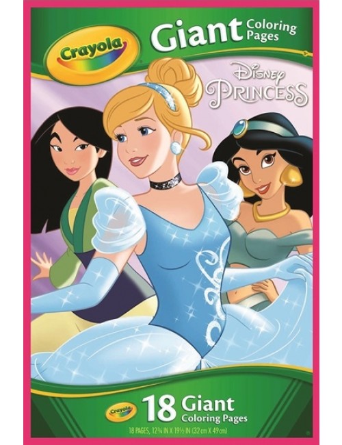 CRAYOLA - GIANT COLOURING PAGES - FOLDALOPE DISNEY PRINCESS - Toyworld Frankston