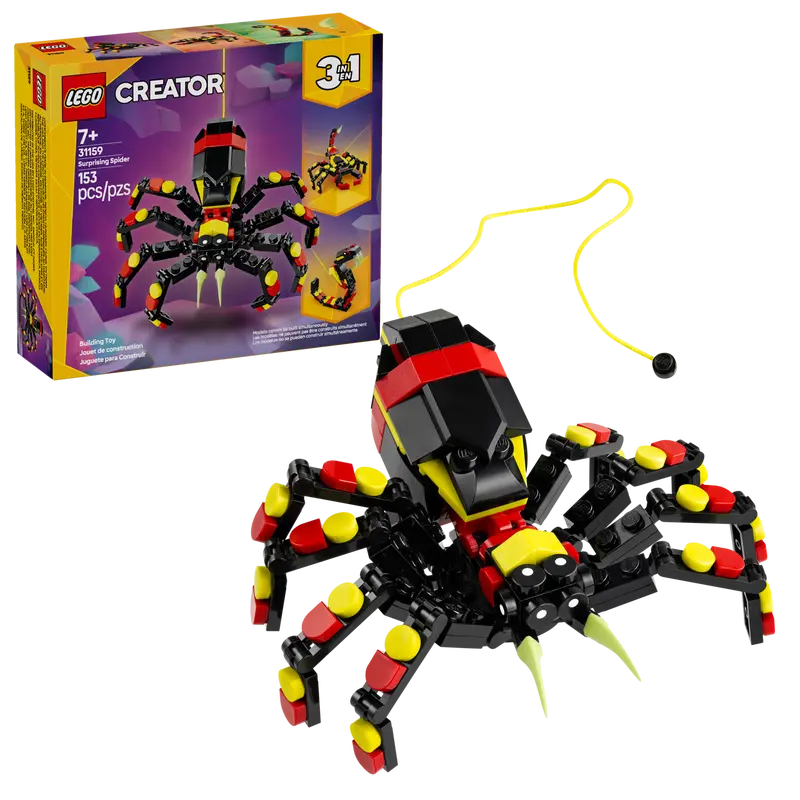 LEGO 31159 CREATOR 3 IN 1 - WILD ANIMALS SURPRISING SPIDER 3 IN 1 - Toyworld Frankston