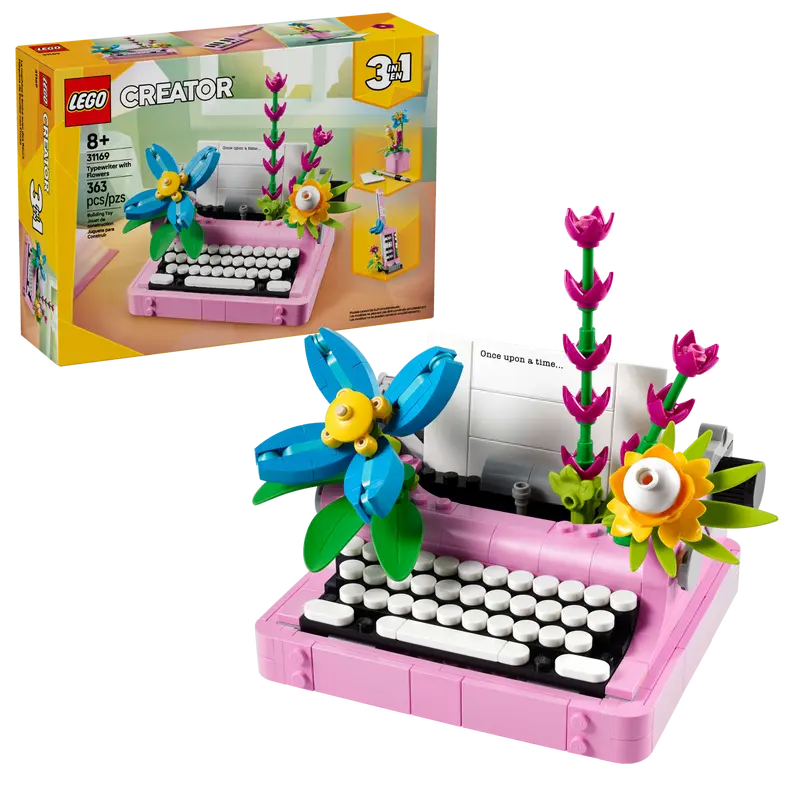 LEGO CREATOR 31169 TYPEWRITER WITH FLOWERS - Toyworld Frankston