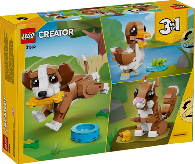 LEGO 31382 CUTE ANIMALS: PLAYFUL PUPPY DOG - Toyworld Frankston