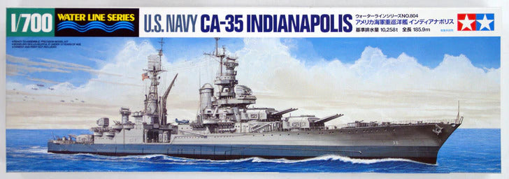 TAMIYA 1/700 U. S. NAVY CA-35 INDIANAPOLIS - Toyworld Frankston