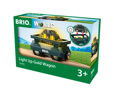 BRIO LIGHT UP GOLD WAGON - Toyworld Frankston