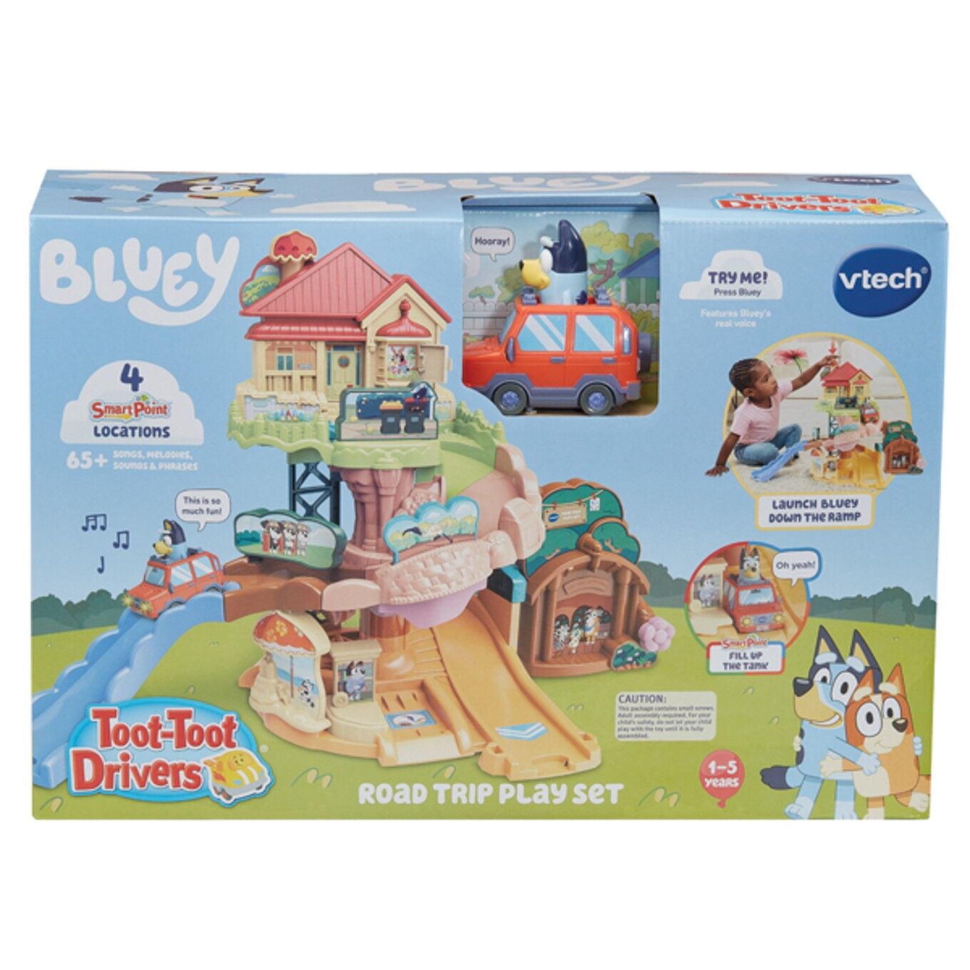 VTECH TOOT TOOT DRIVERS - BLUEY ROAD TRIP PLAYSET
