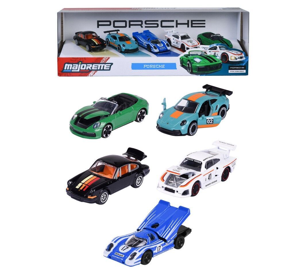 MAJORETTE PORSCHE 5PCS GIFT PACK
