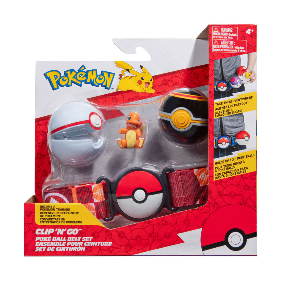 POKEMON - CLIP 'N'GO BELT SET - CHARMANDER - Toyworld Frankston