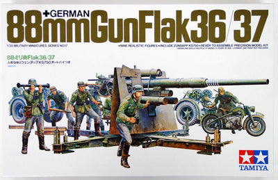 TAMIYA 1/35 88MM GUNFLAK 36/37 - Toyworld Frankston
