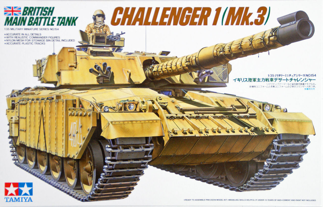 TAMIYA 1/35 BRITISH BATTLE TANK CHALLENGER 1 MK3